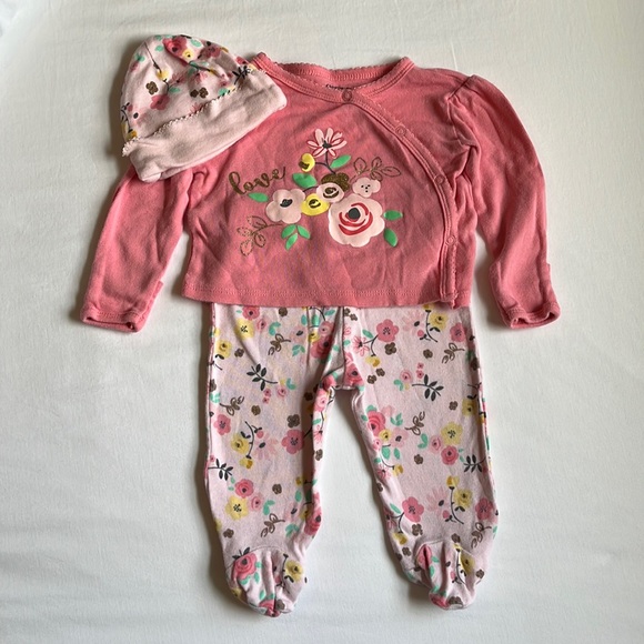 2 Baby Girl Outfits 0-3 Months - Picture 8 of 14
